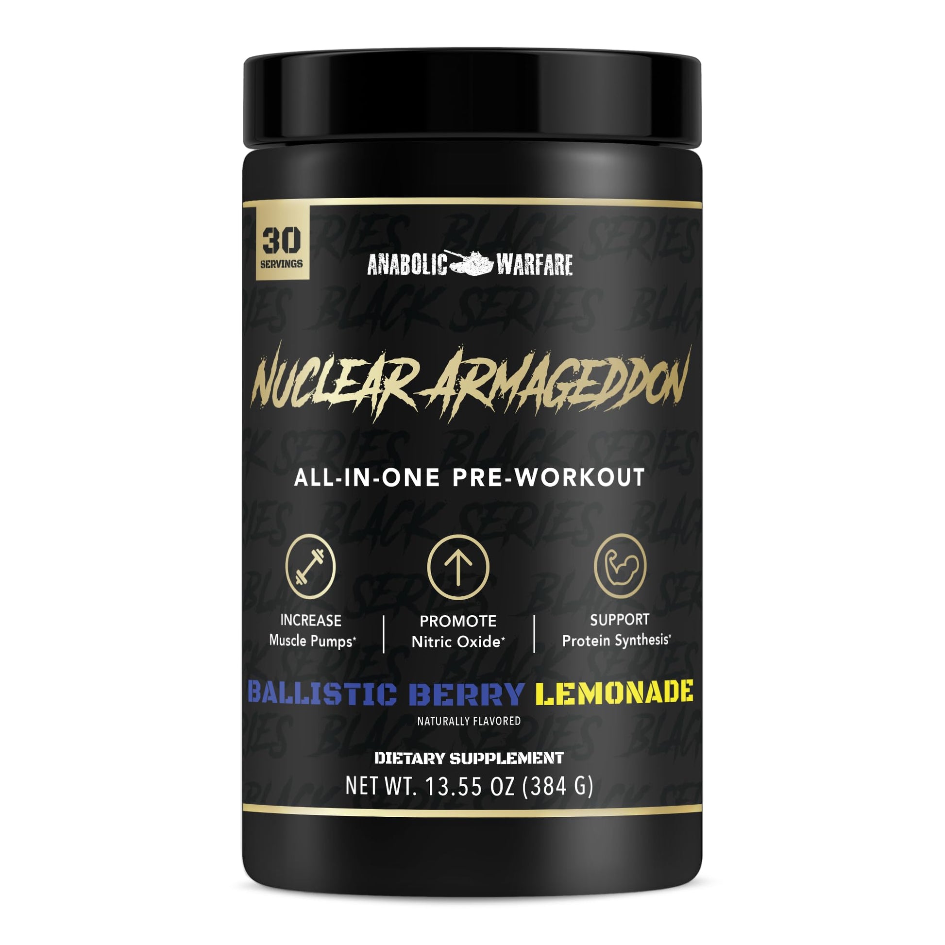 Anabolic Warfare Nuclear Armageddon Pre Workout Powder Ballistic Berry Lemonade, 14.81 Ounce