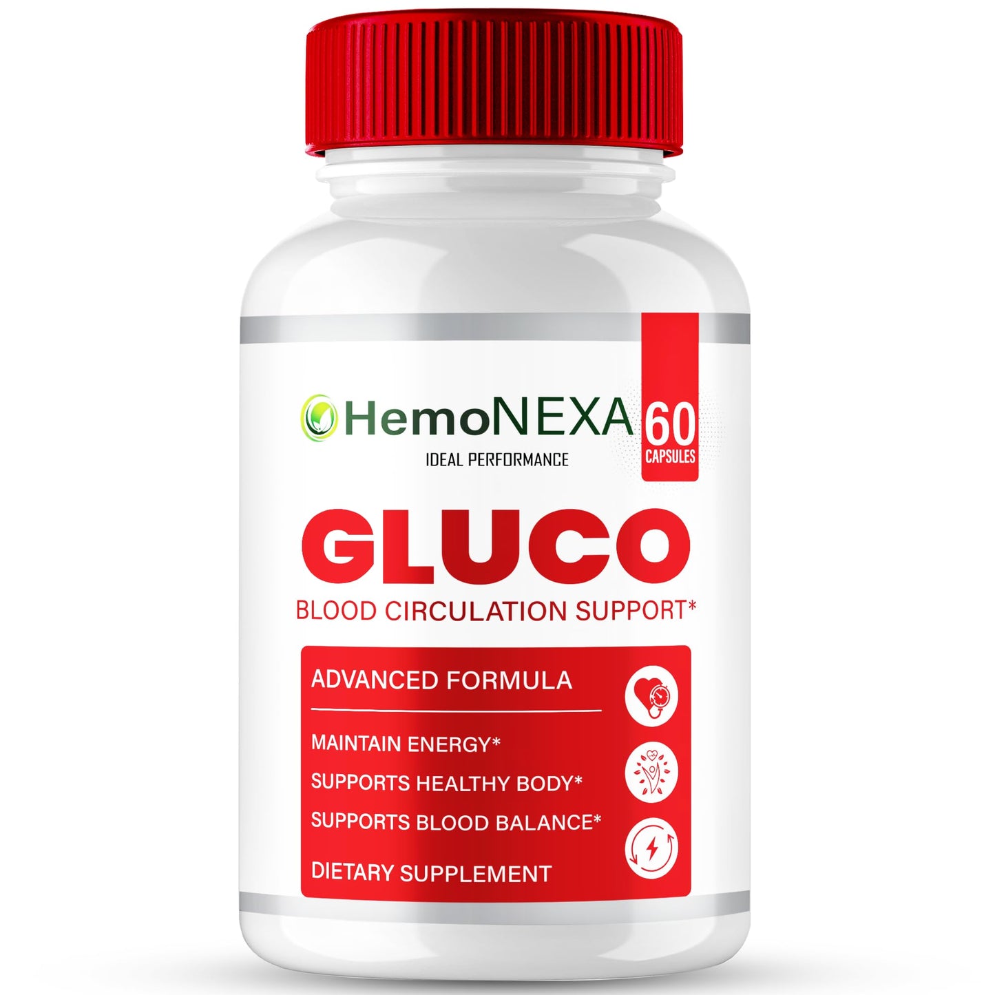 IDEAL PERFORMANCE Hemonexa Gluco Blood Optimizer Capsules 60 Count