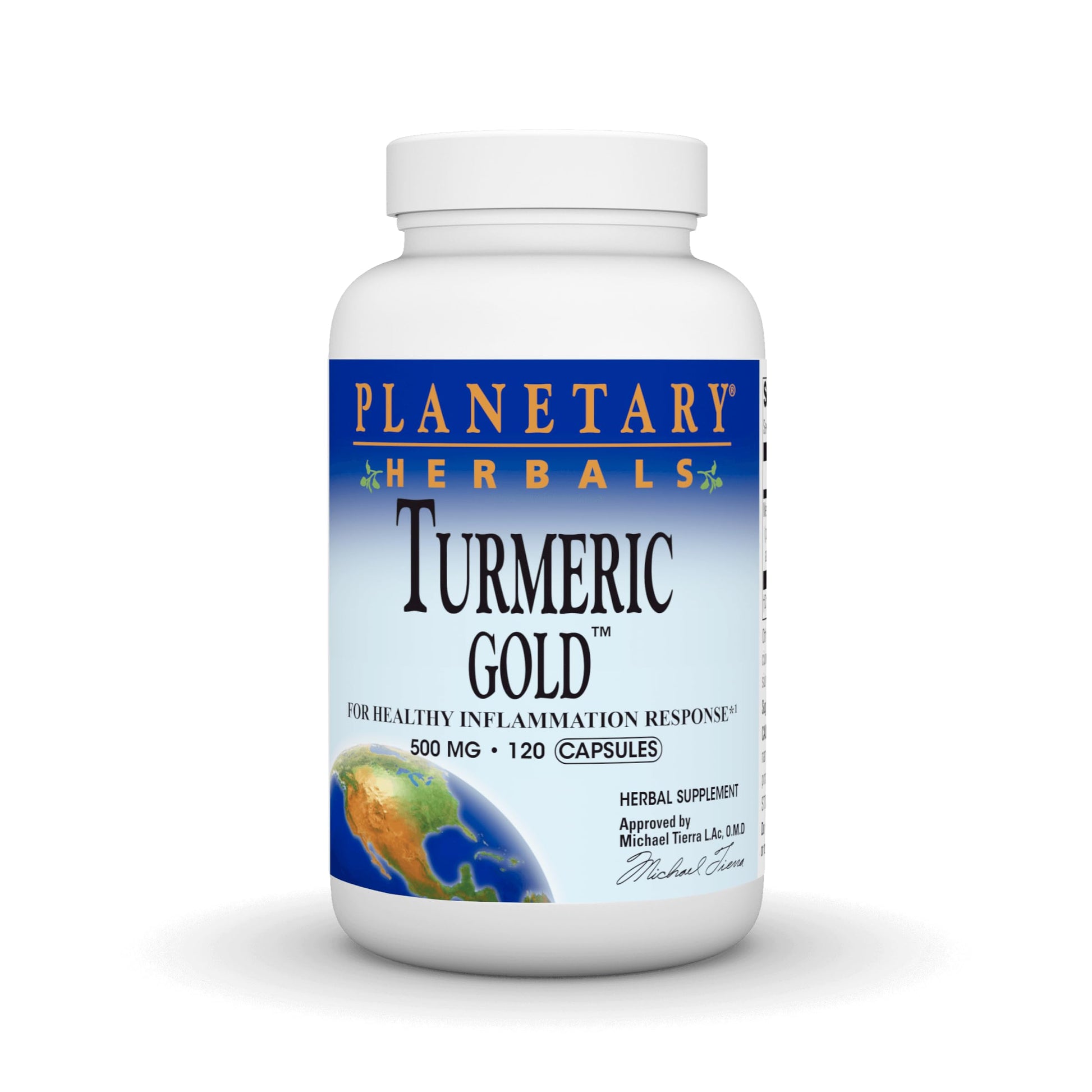 Planetary Herbals Turmeric Gold 500 Mg Capsule, 120 Count