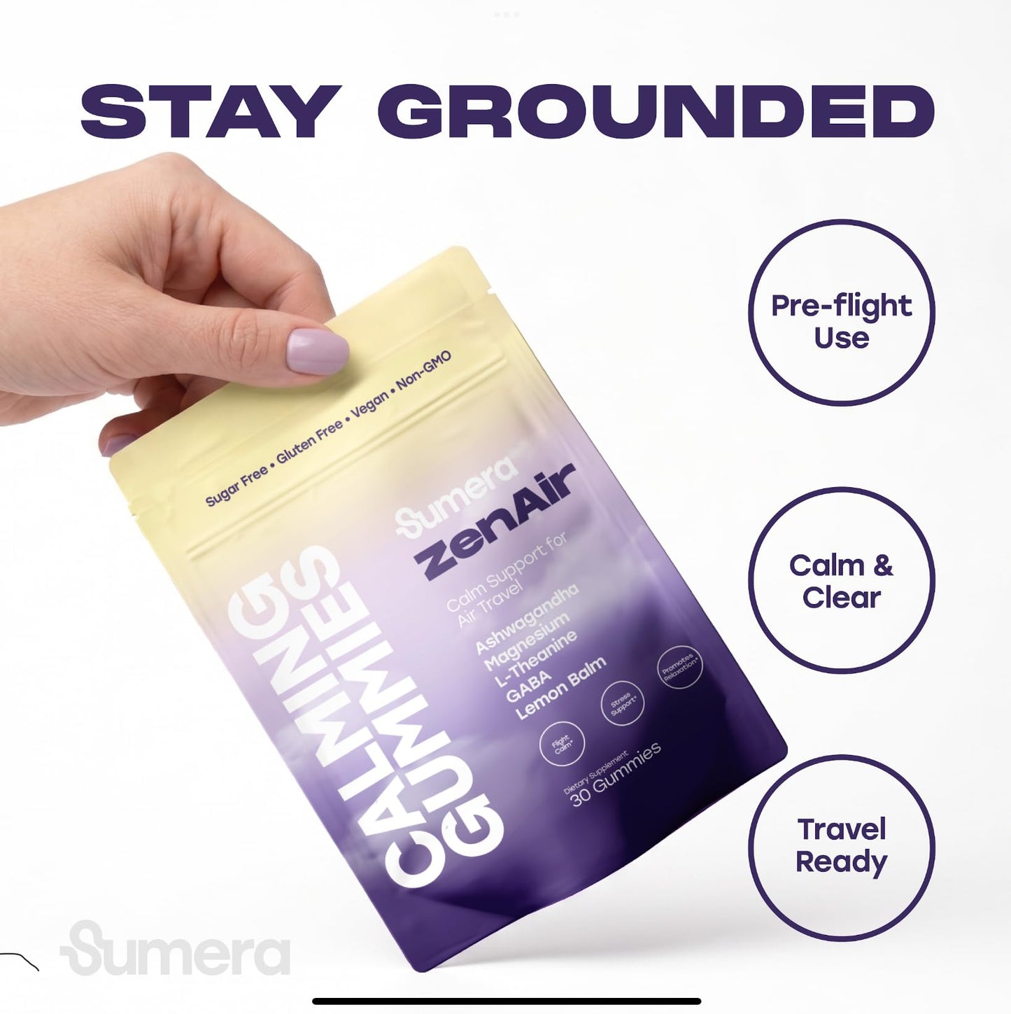 Sumera ZenAir Jet Lag Gummies 30 Count
