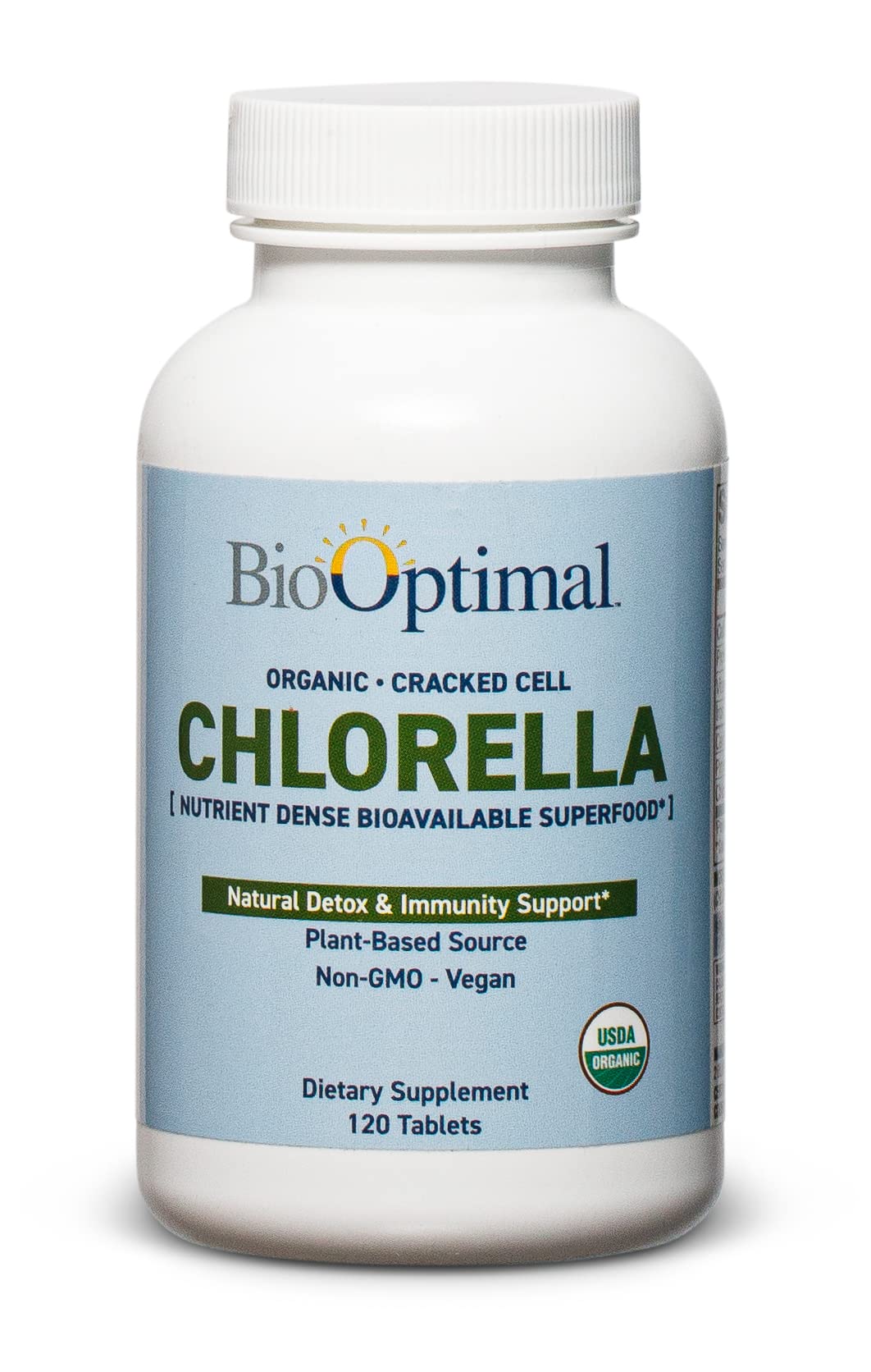 BioOptimal Organic Chlorella 120 Tablets