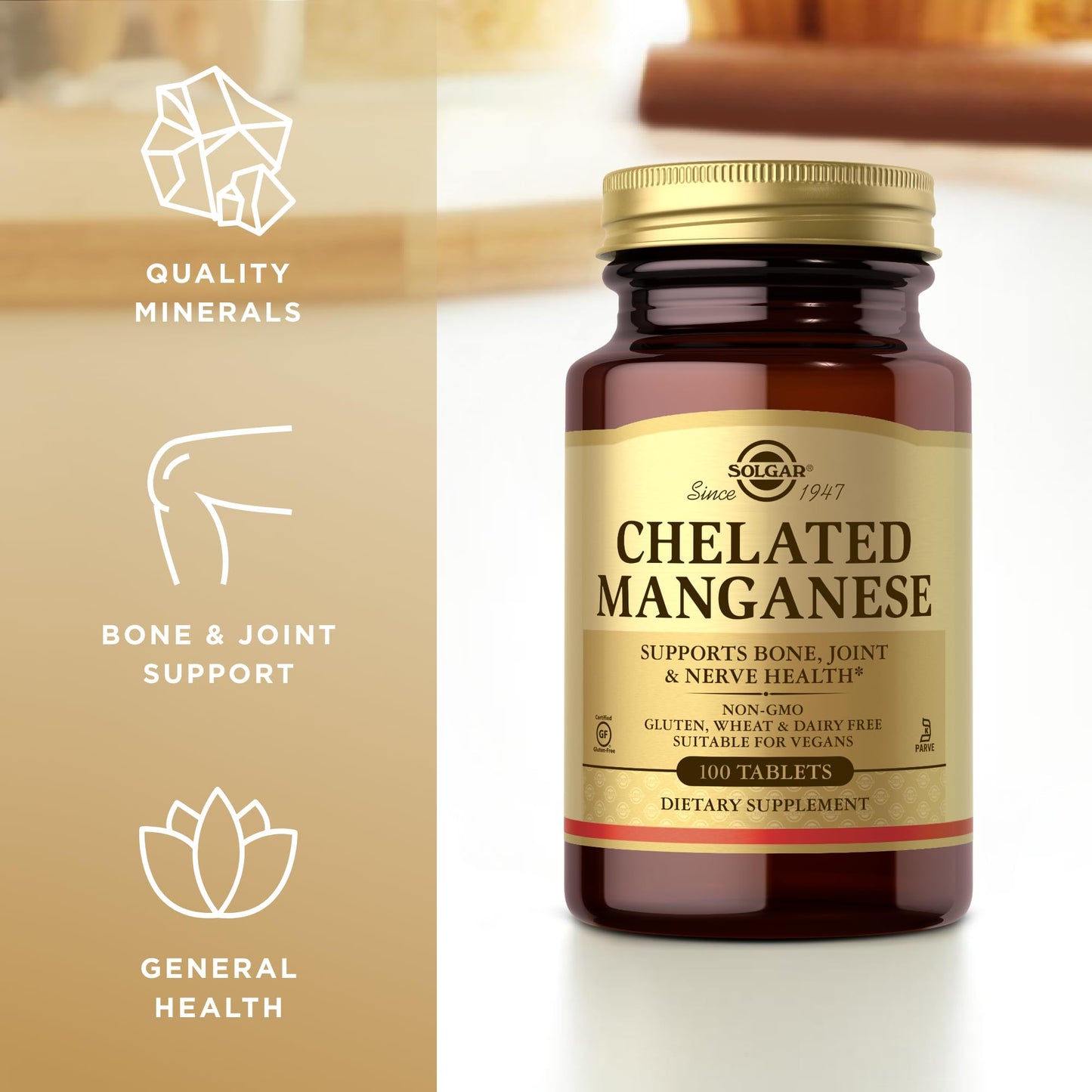 Solgar Chelated Manganese Tablets 100