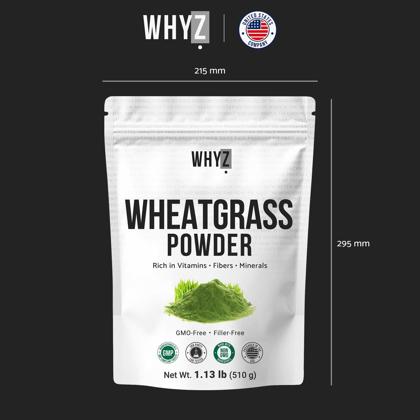WHYZ Wheatgrass Powder 18