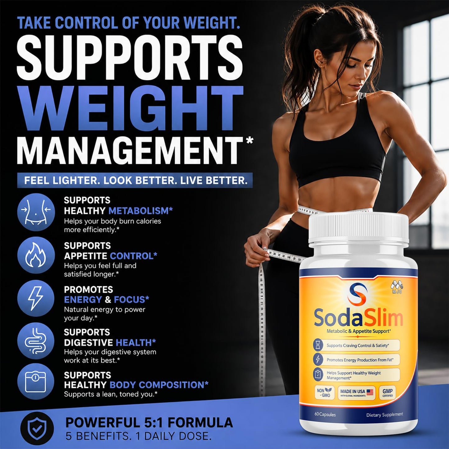 MJO Sodaslim Weight Management 180 Capsules