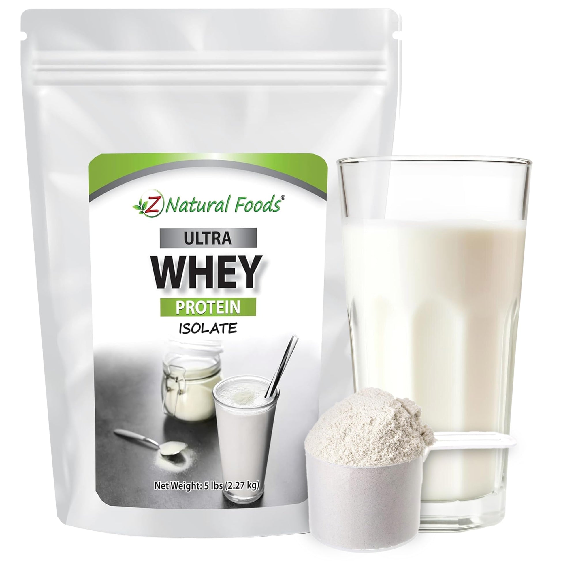 Z Natural Foods Ultra Whey Protein Isolate Powder, 80 Servings
