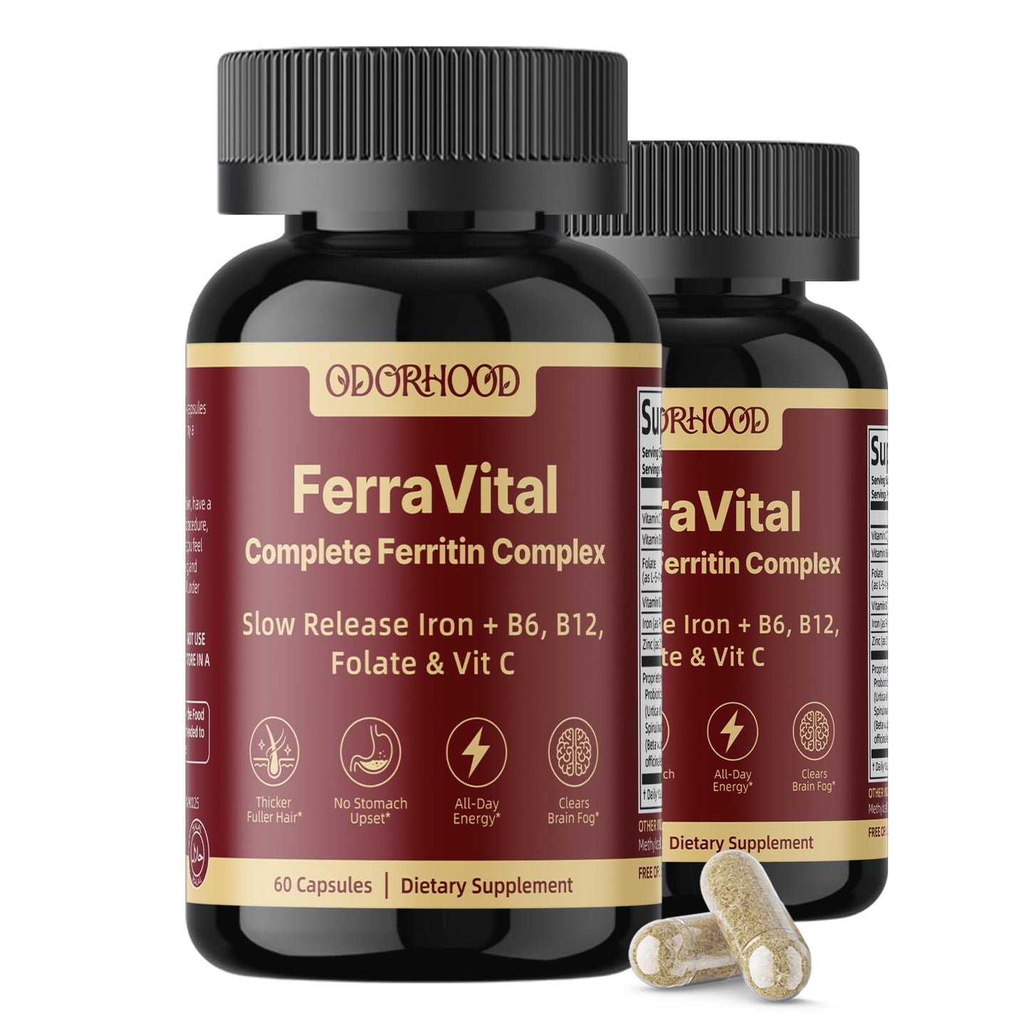 ODORHOOD Ferritin Supplement Capsule 120 Capsules