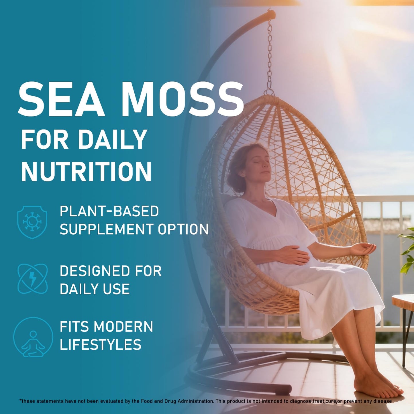 Redimas Sea Moss Gummies with Ashwagandha Root – Blueberry Flavor, Plant-Based Chewy Supplement, Daily Wellness, 60 Count