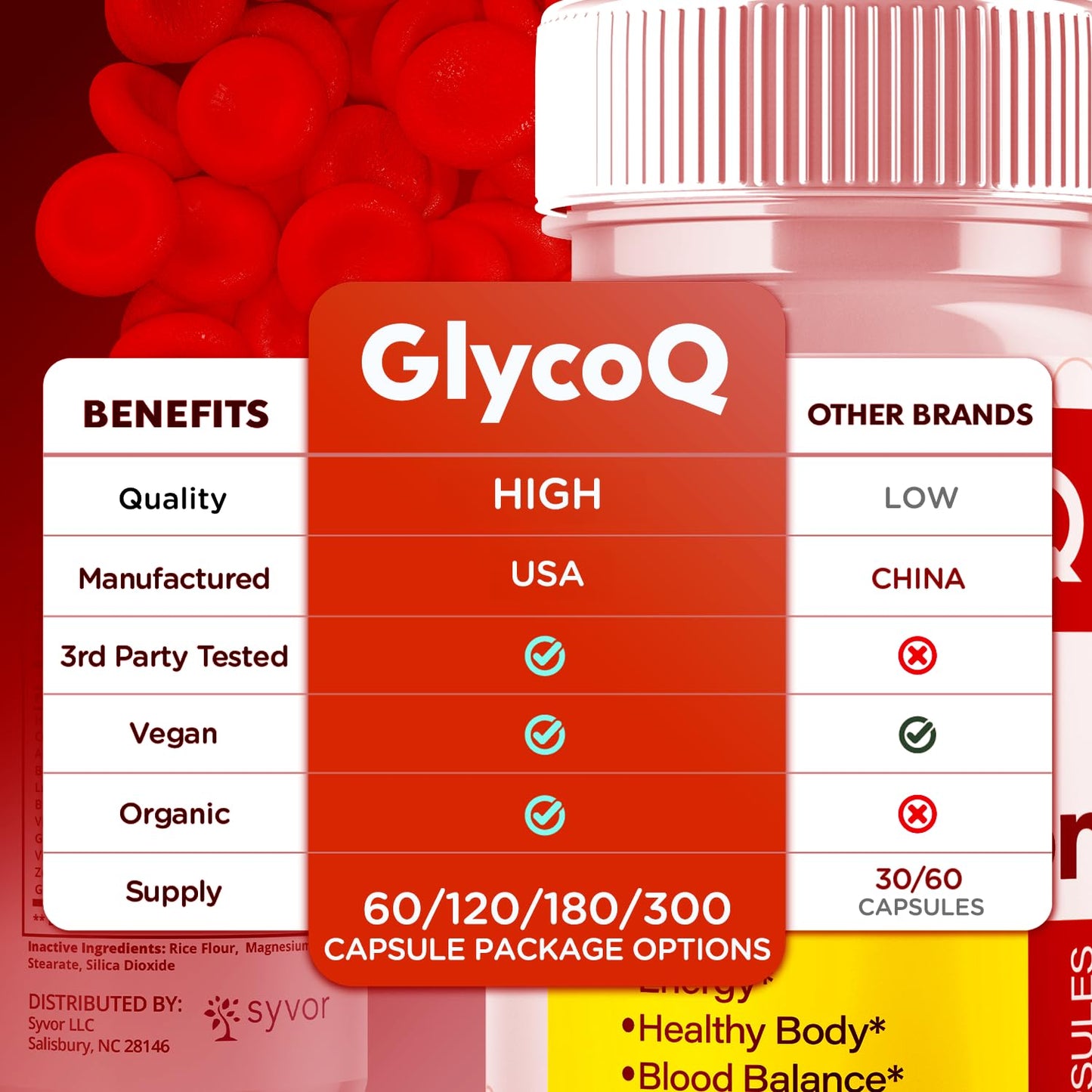 Pharmagetics GlycoQ Capsules 60 Capsules