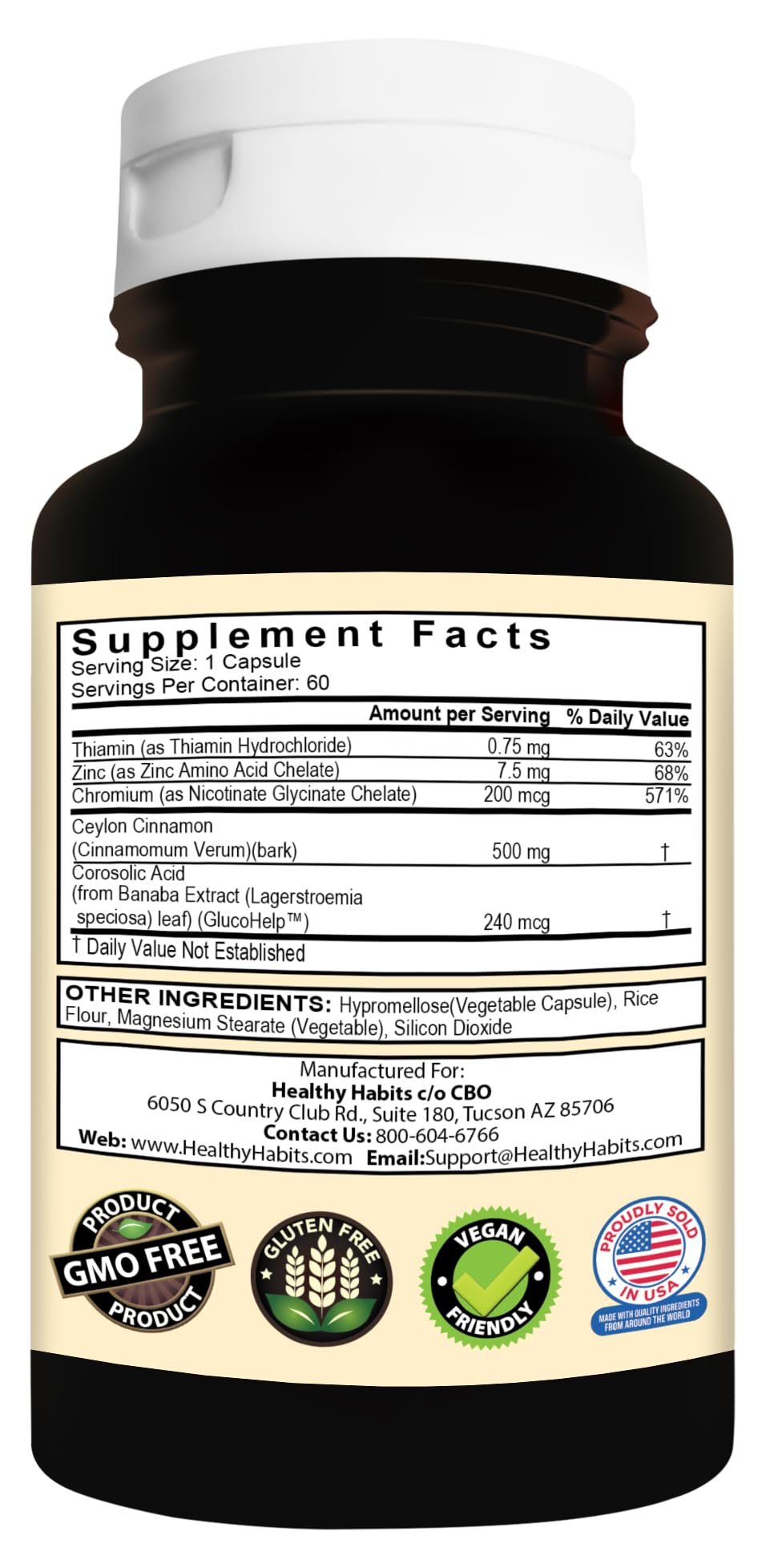Healthy Habits StrictionD Capsule, 60 Count