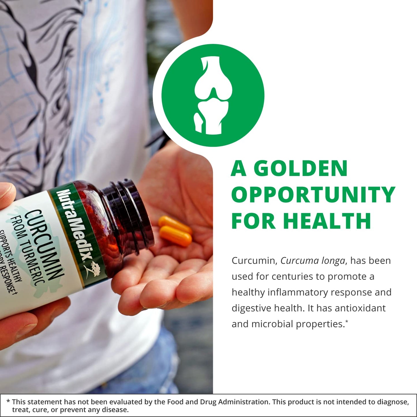 NutraMedix Curcumin - 500mg Turmeric Capsules, 120 Capsules