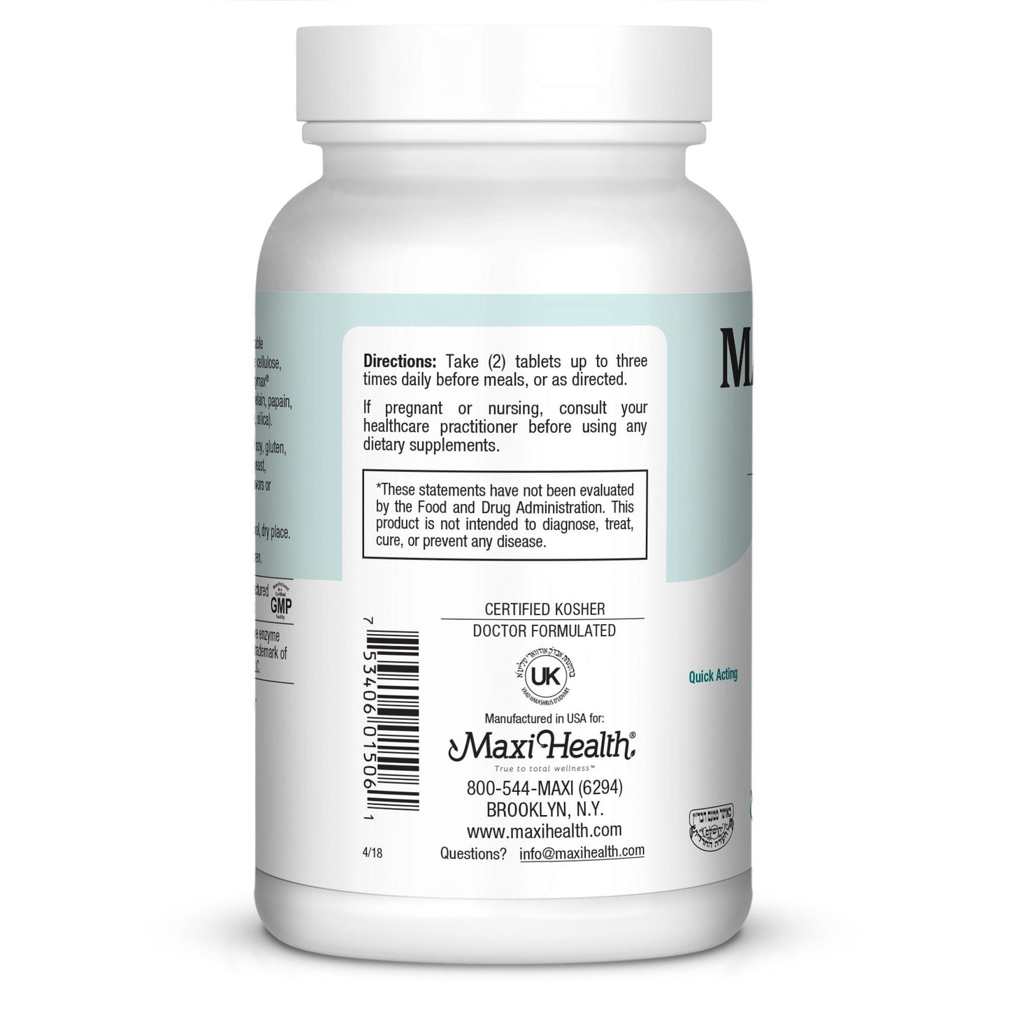 Maxi Health Stress Relief & Mood Support for Women & Men 60 Tablets