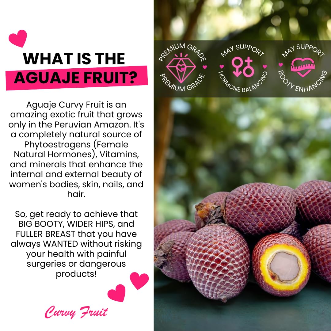 Curvy Fruit Natural Breast Enhancement for Fuller, Firmer & Rounder Shape Capsule 200 Count