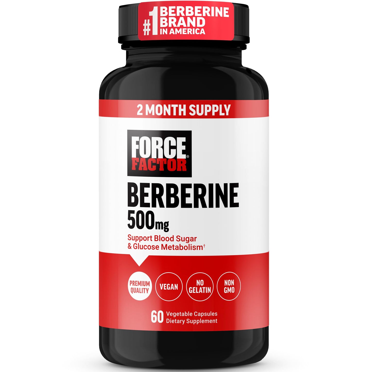 Force Factor Berberine Supplement Tablet, 60 Count