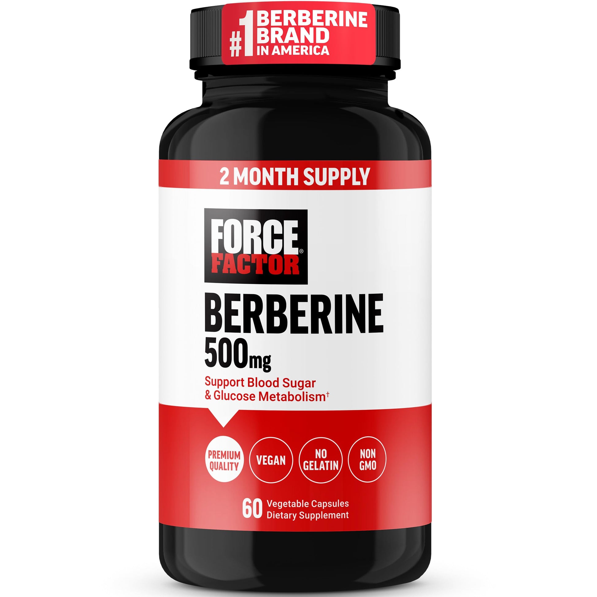 Force Factor Berberine Supplement Tablet, 60 Count
