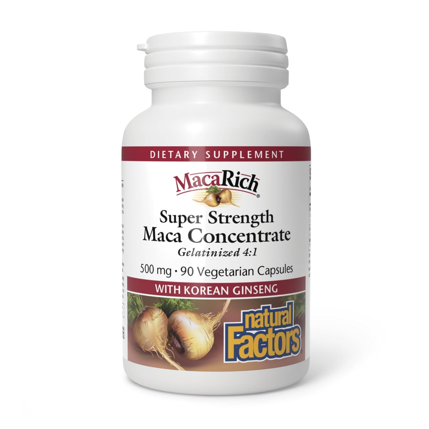Natural Factors MacaRich Super Strength Power Maca Capsules, 90