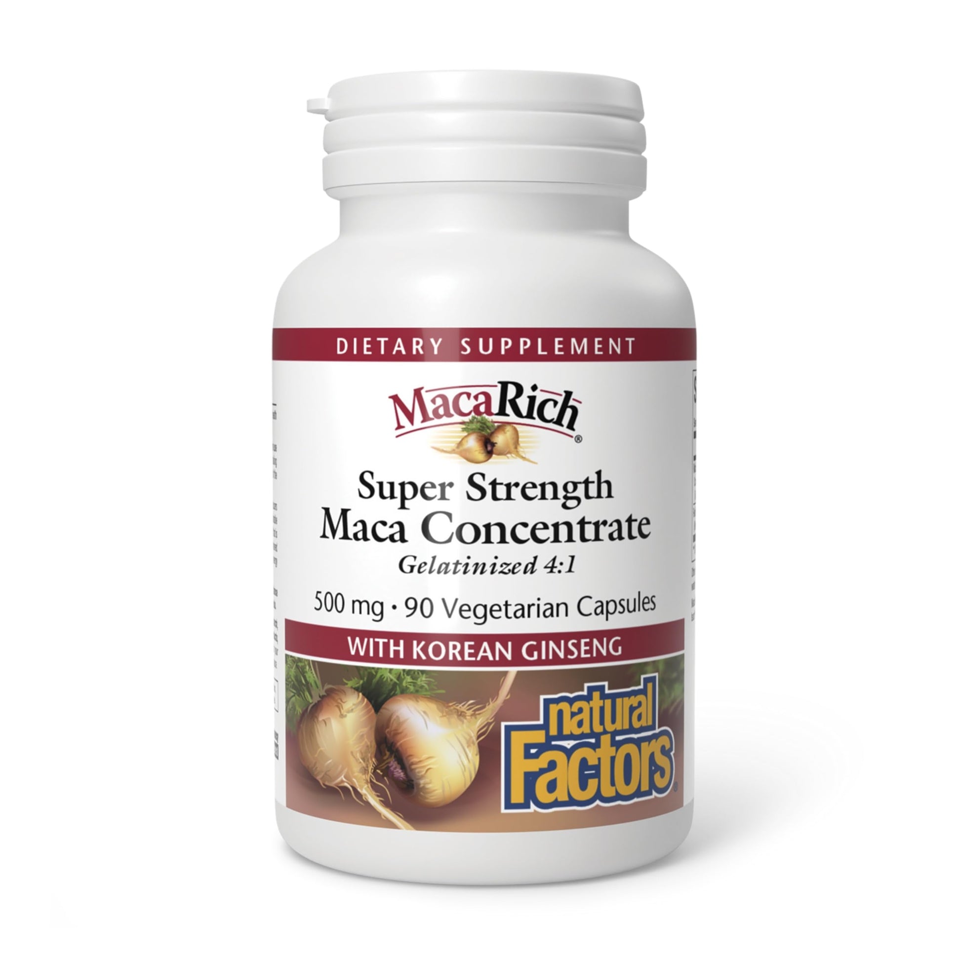 Natural Factors MacaRich Super Strength Power Maca Capsules, 90