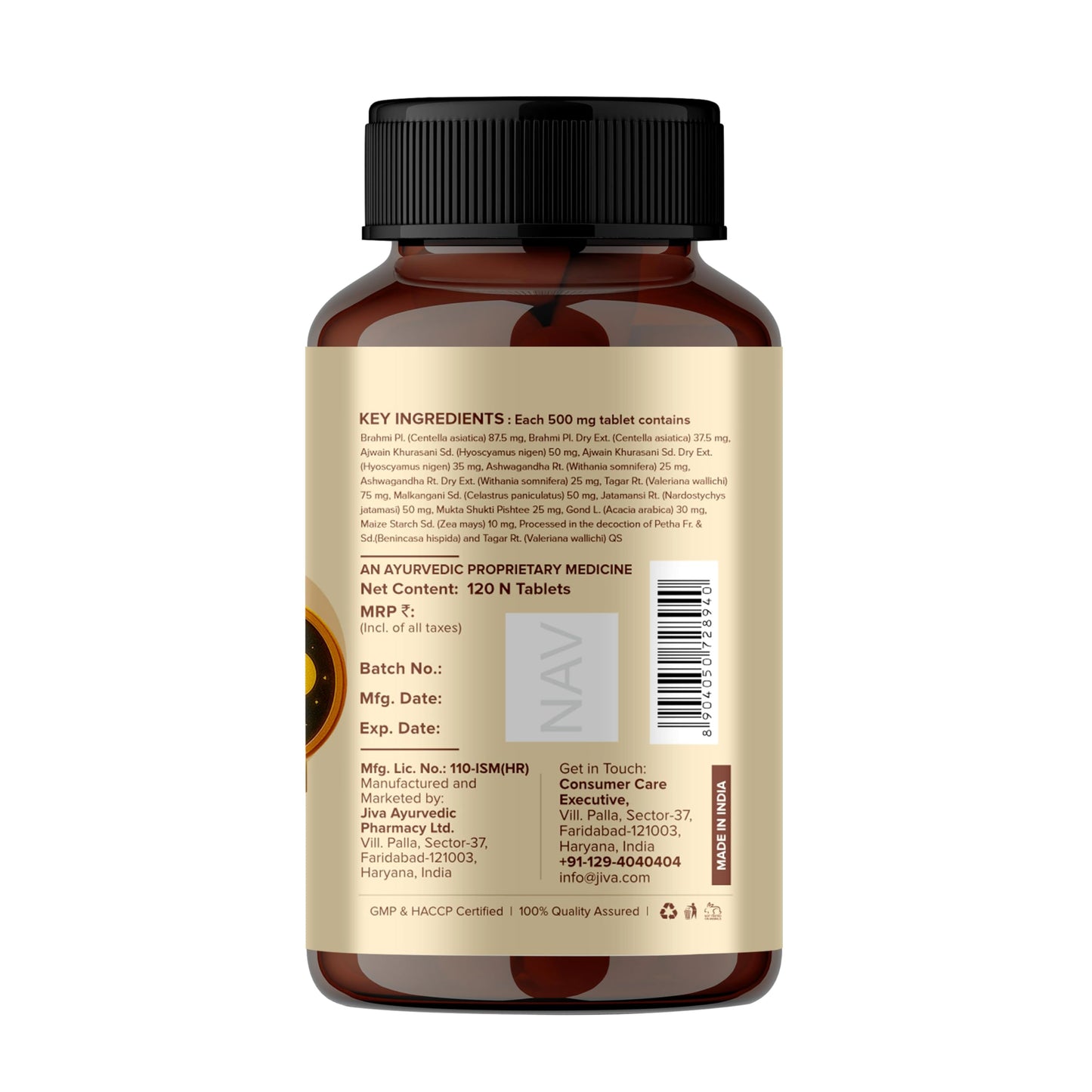 Jiva Ayurveda Sleep Well Plus 120 Tablets