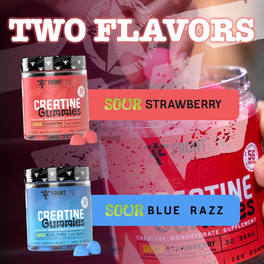 Frontline Formulations Creatine Monohydrate Gummies, 120 Gummies