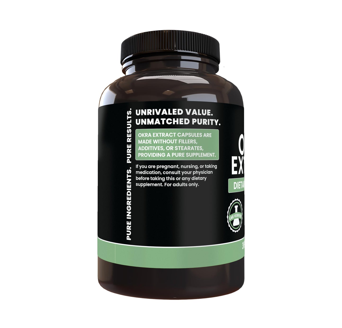 PURE ORIGINAL INGREDIENTS Okra Extract Capsules 365