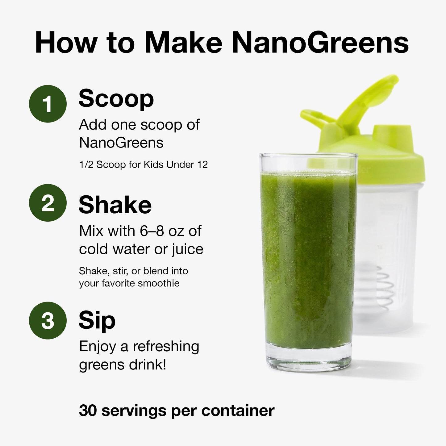 Biopharma Scientific NanoGreens Superfood Greens Powder, 12.7 Ounce (Pack of 1)