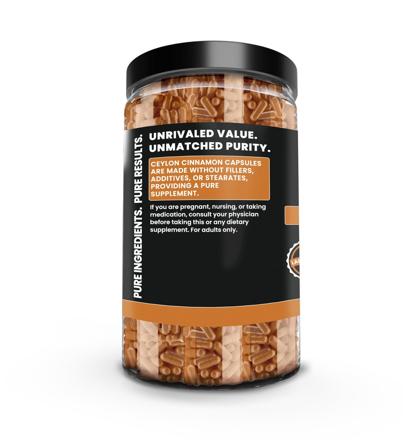 PURE ORIGINAL INGREDIENTS Ceylon Cinnamon Capsules 730
