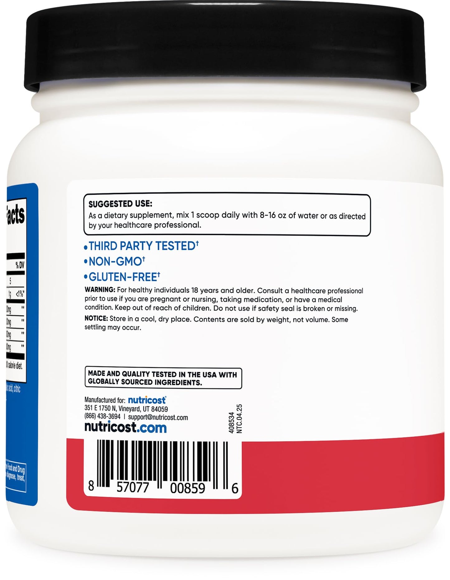 Nutricost BCAA Powder (Strawberry Kiwi) 19 Servings