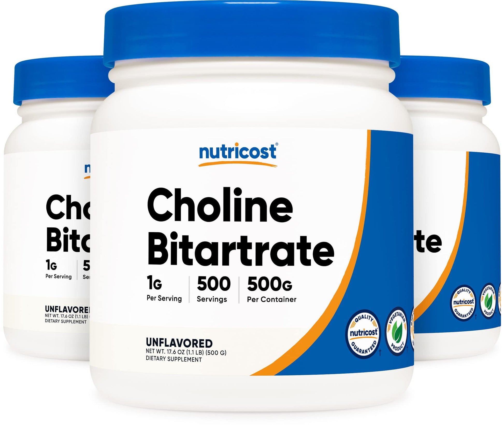 Nutricost Choline Bitartrate Powder, Pack of 3 Bottles
