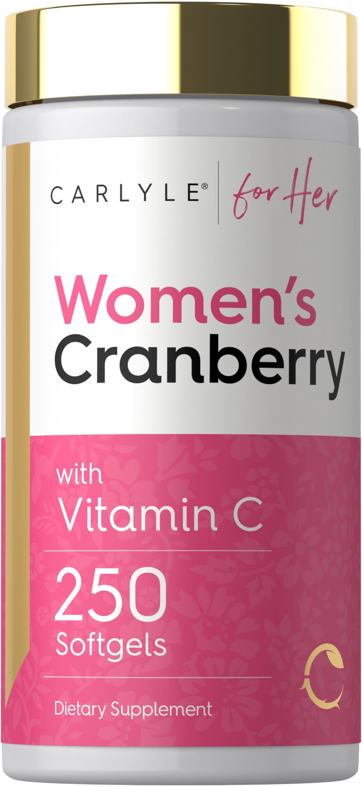 Carlyle Cranberry Pills for Women Softgels, 250 Count