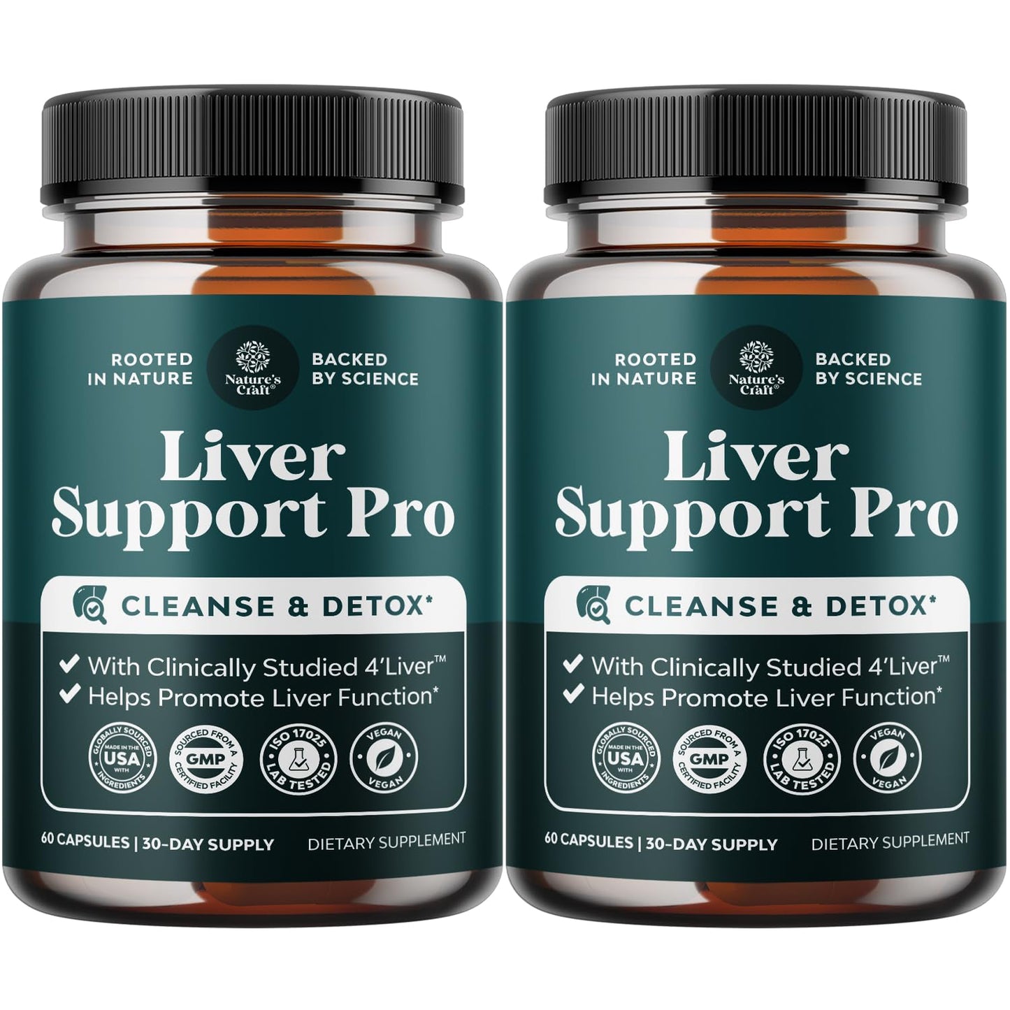 Natures Craft Pro Liver Support Supplement Capsules 120 Count