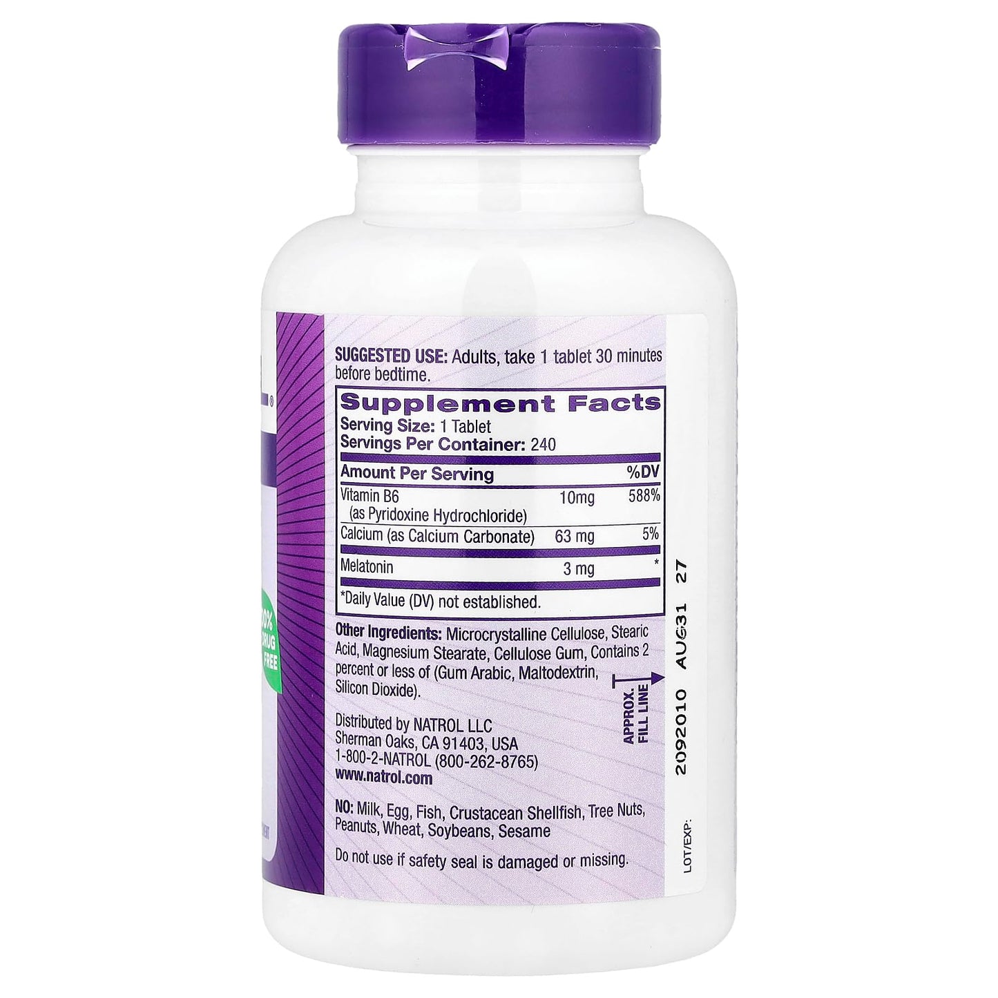 Natrol Melatonin 3mg Tablets, 240 Count