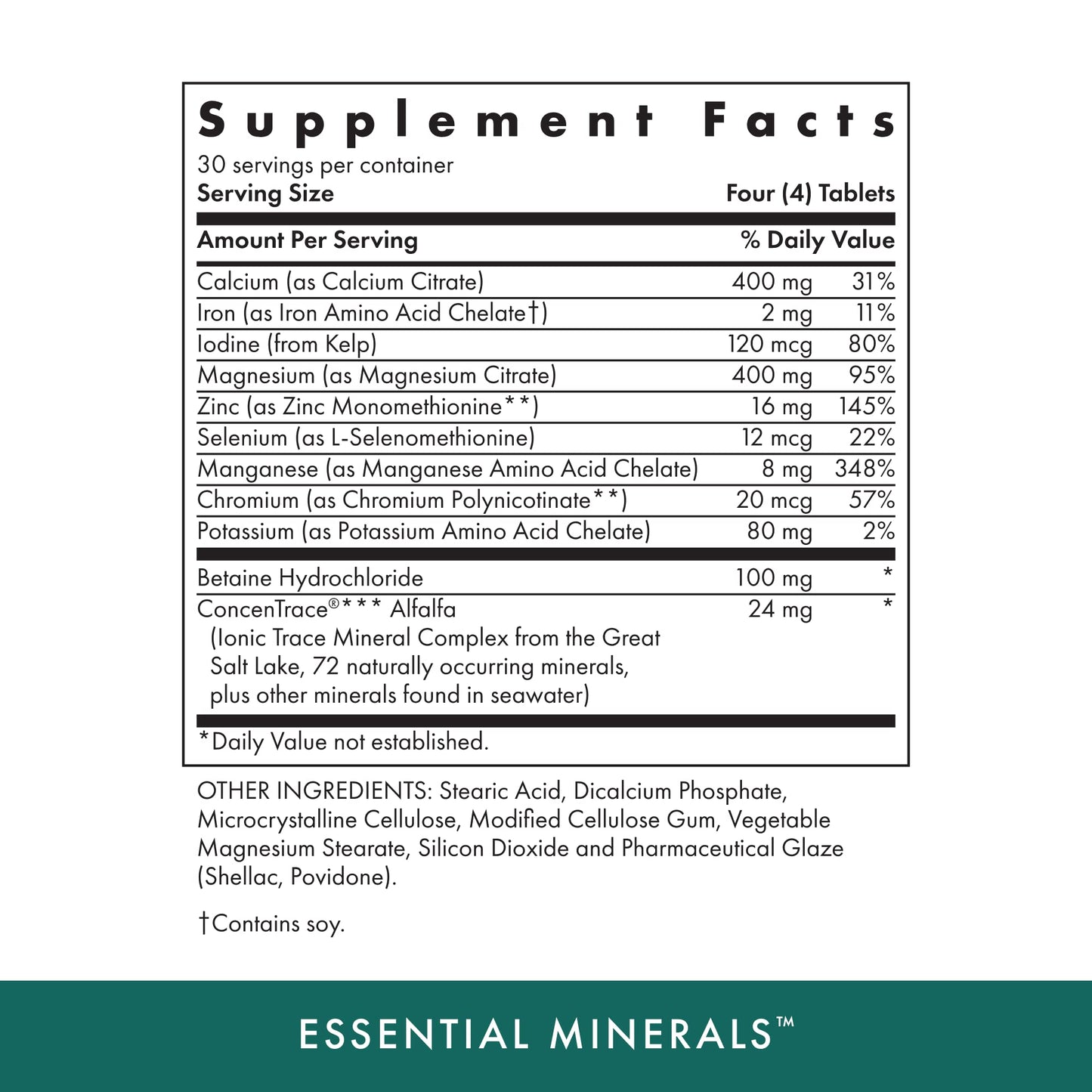 MICHAEL'S Essential Minerals Tablets 120 Count