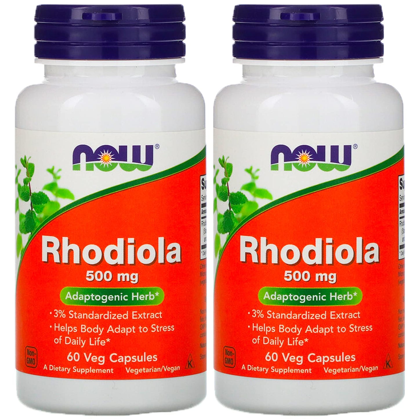 NOW Foods Rhodiola 500 mg Veg Capsules, 120 Count