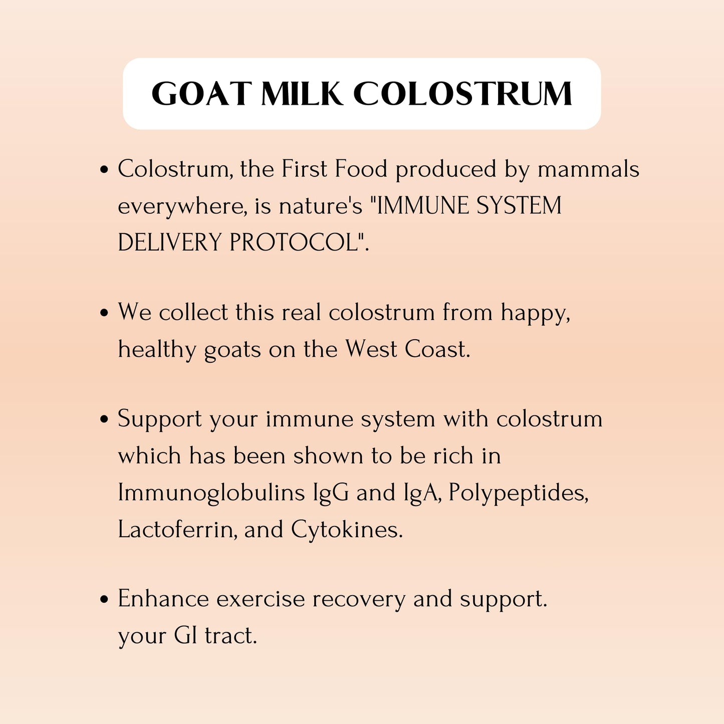 Mt Capra Goat Colostrum Capsules 120 Count