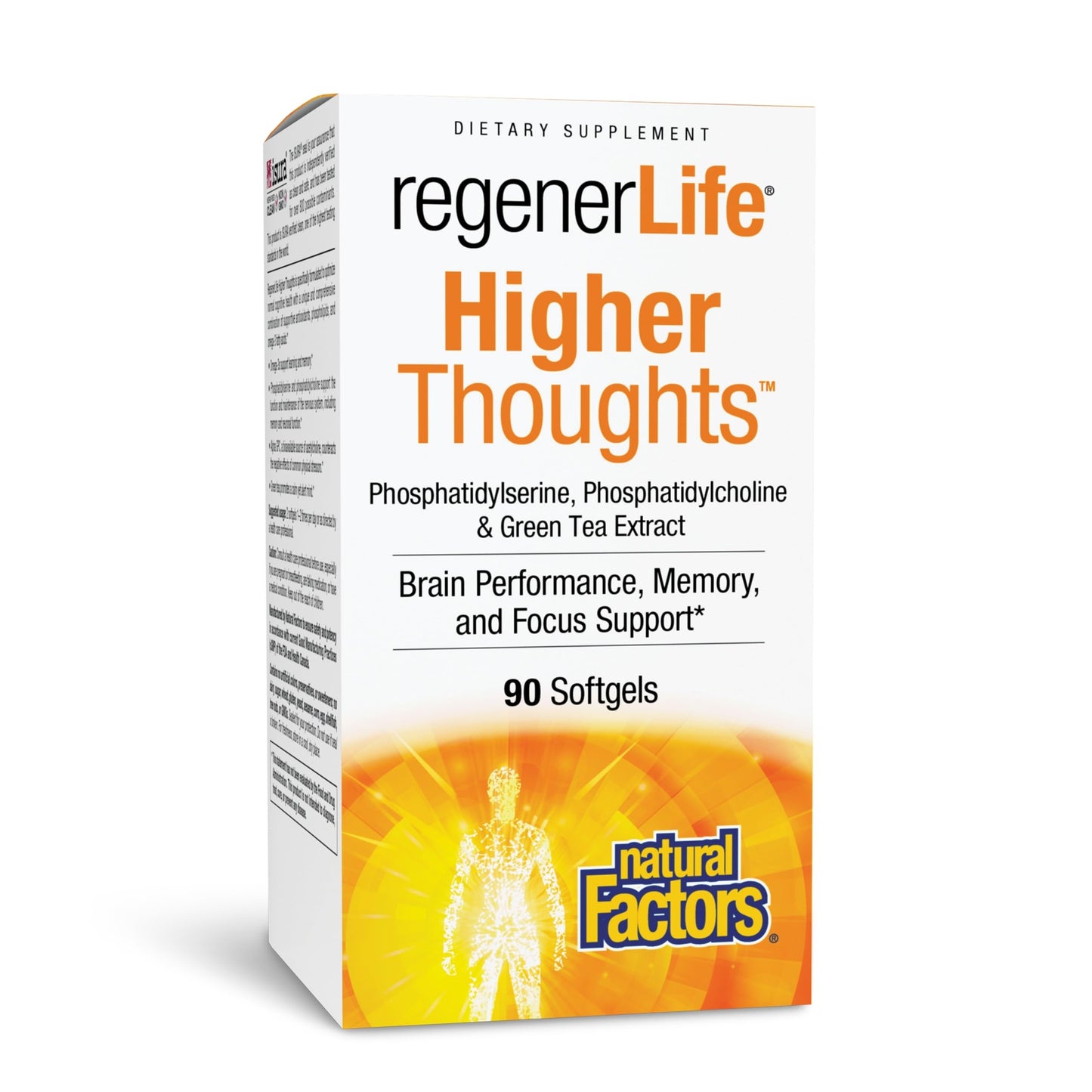 Natural Factors 3 Brains, Higher Thoughts, Support for Cognitive Health and Brain Function Daily Dietary Supplement Softgels 90 Count
