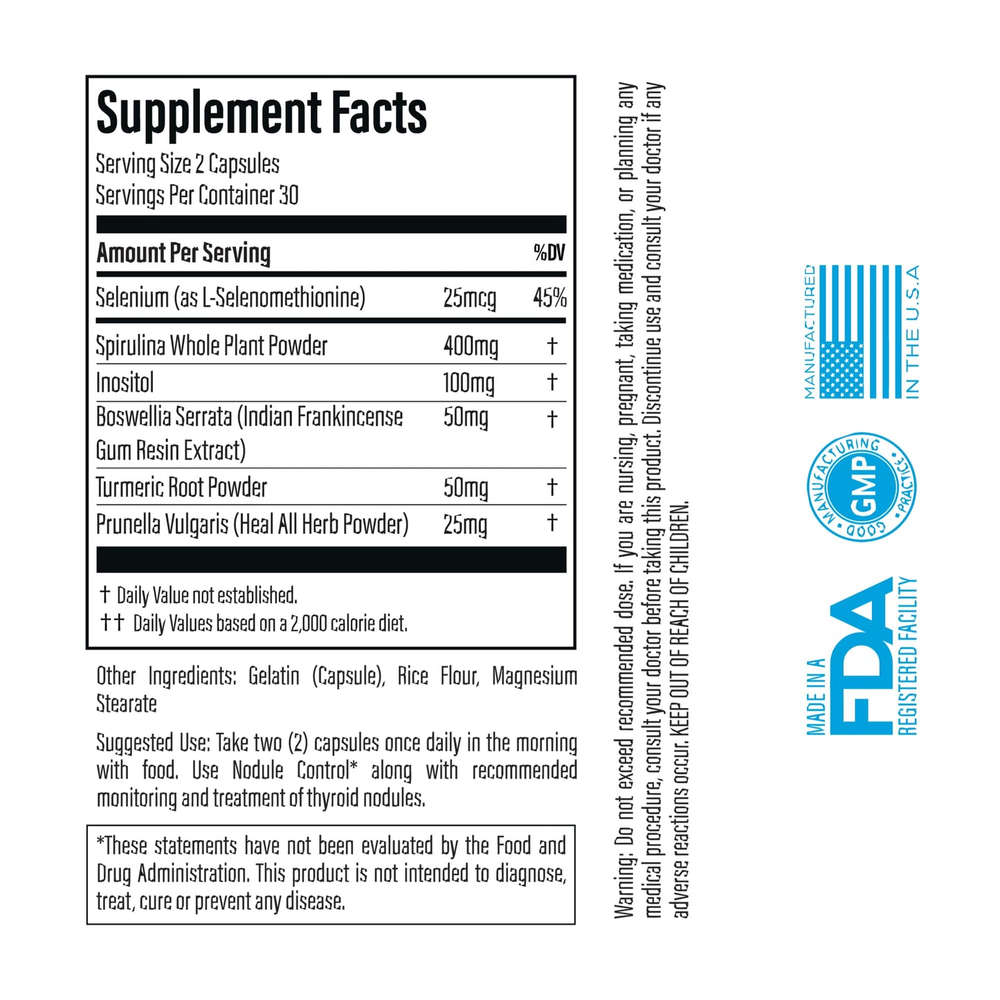 Thyroid Specific Formulations Nodule Control Capsule 60 Count