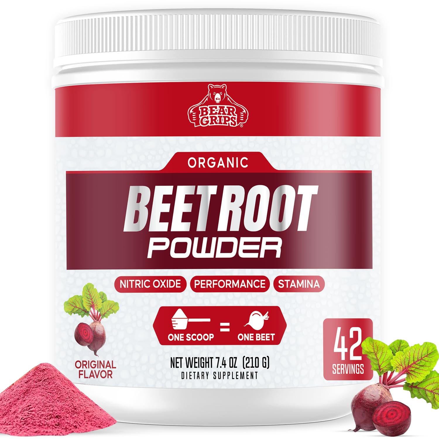 Bear Grips Beet Root Powder 7.4 Ounce