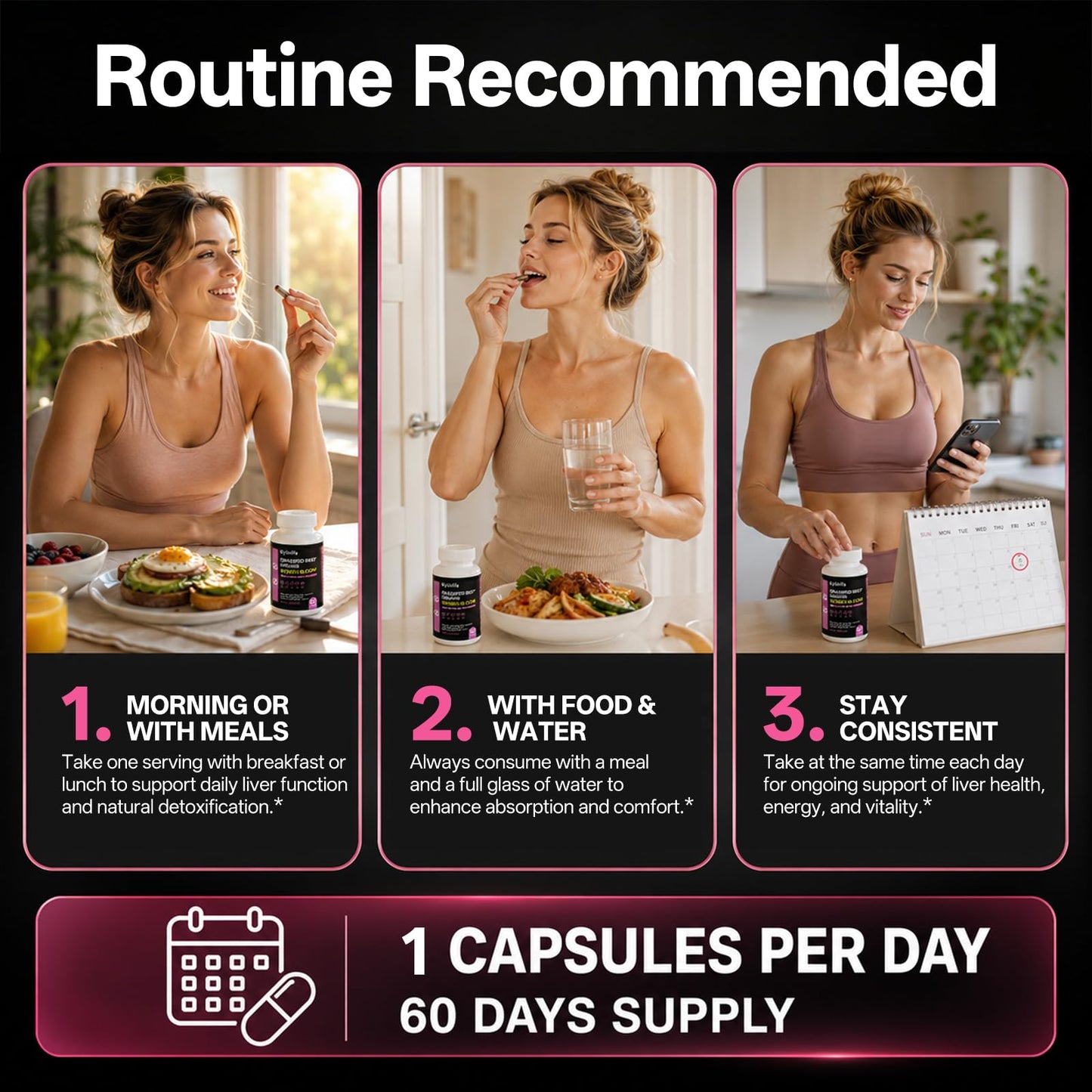 Oopeatol 5-in-1 Beef Organ Supplement for Women, Supports Feminine Energy, & Daily Wellness, Grass Fed Beef Organs, Freeze Dried, Third Party Tested & Non GMO, Capsules, 60 Count