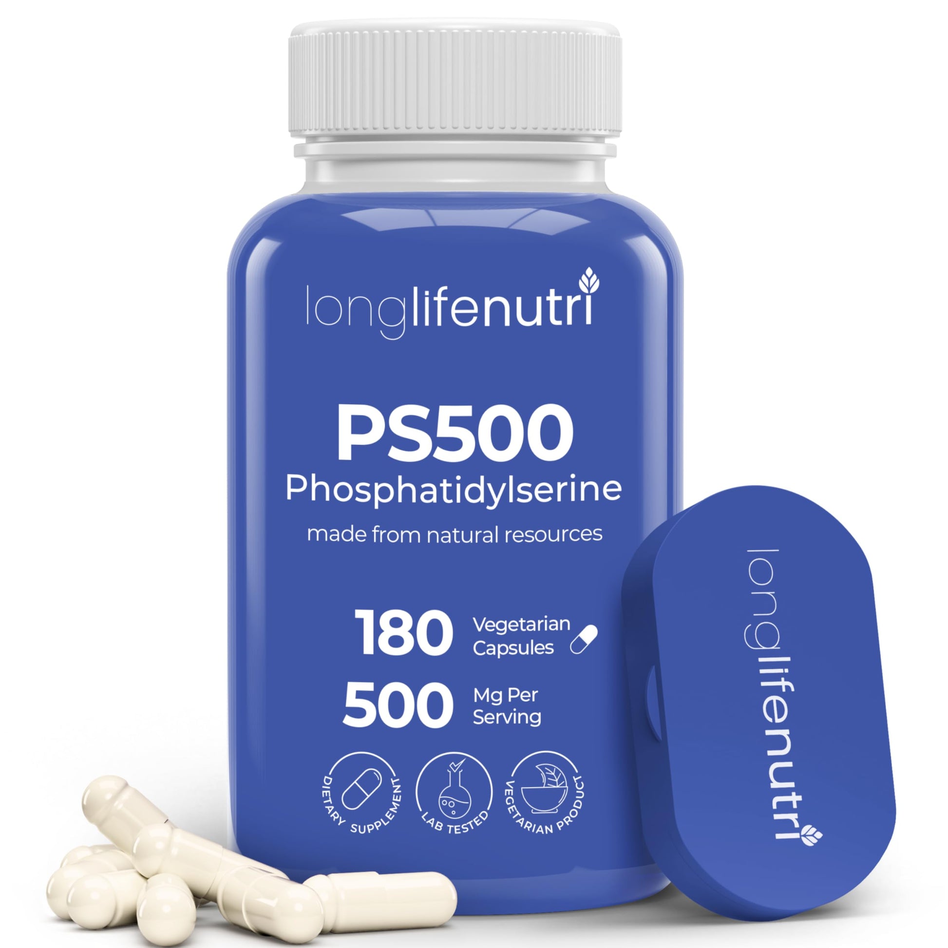 LongLifeNutri Phosphatidylserine Pure 500mg Capsule, 180 Count