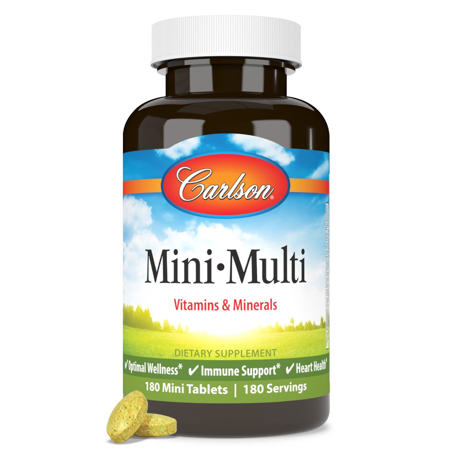 Carlson Mini-Multi Small Multivitamin Tablets 180 Count