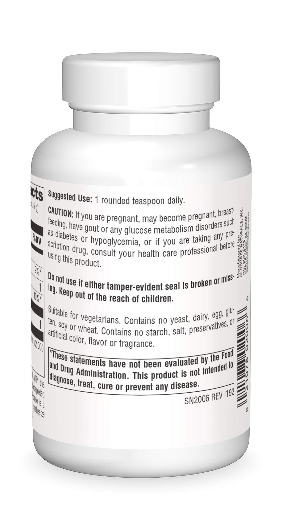 Source Naturals D-Ribose Powder 3.53 Ounce