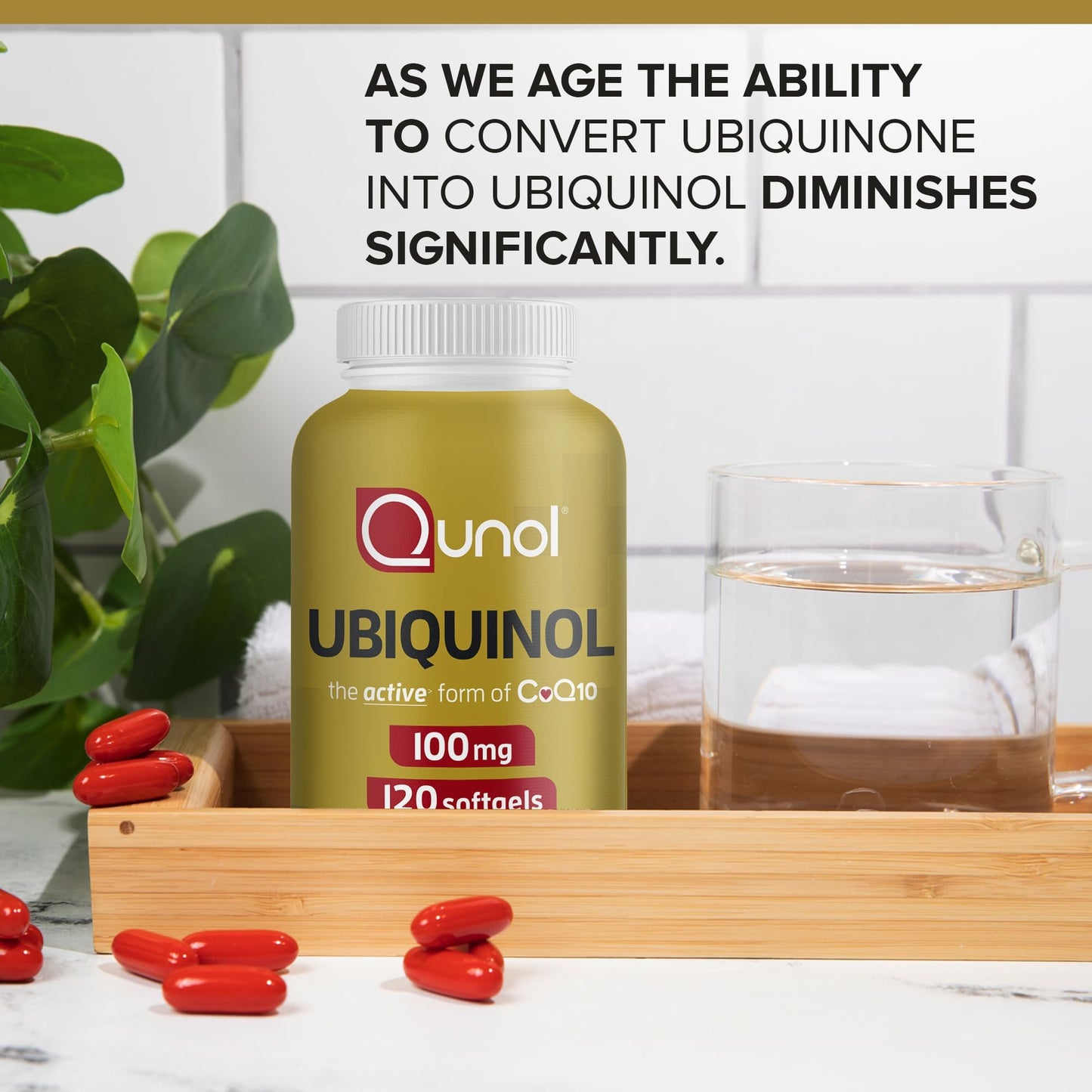 Qunol Ubiquinol 100mg Softgels, 120 Count