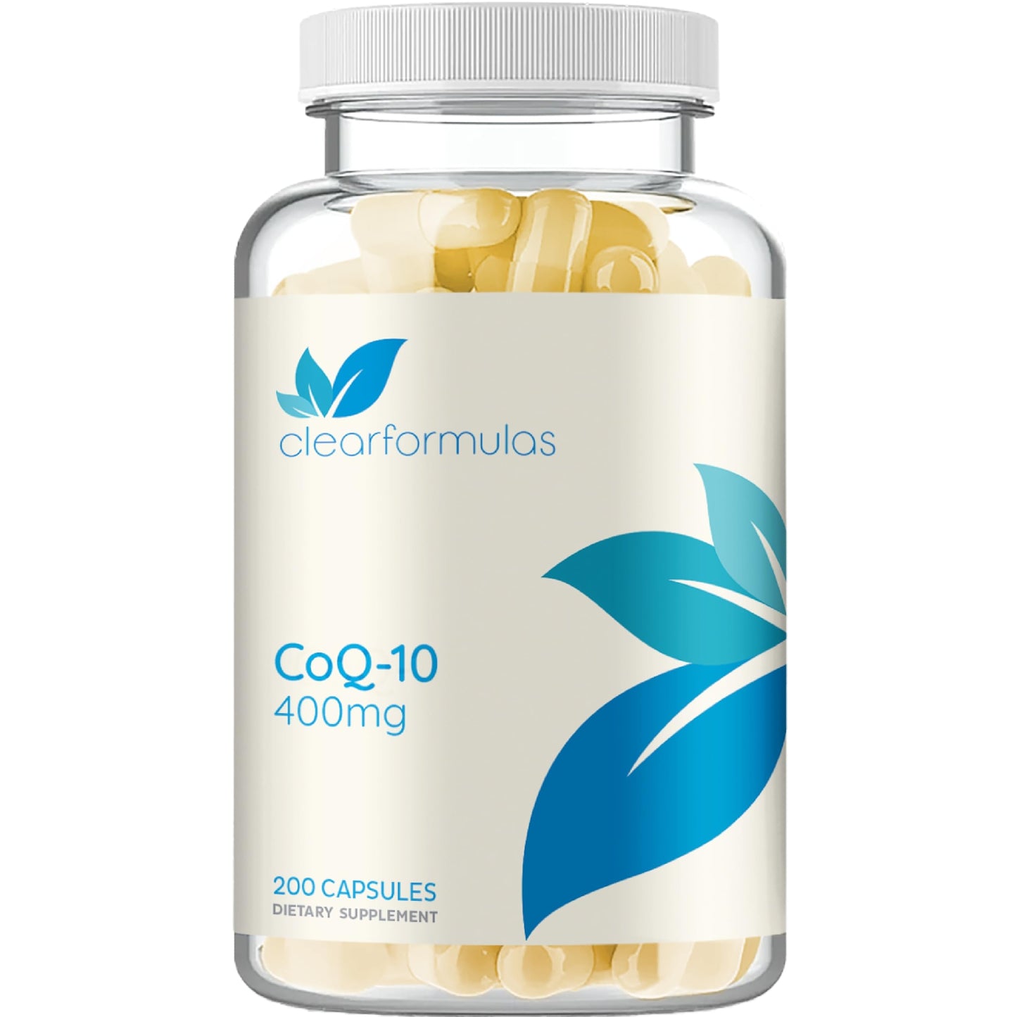 Clear Formulas CoQ10 400mg Capsules, 200 Count