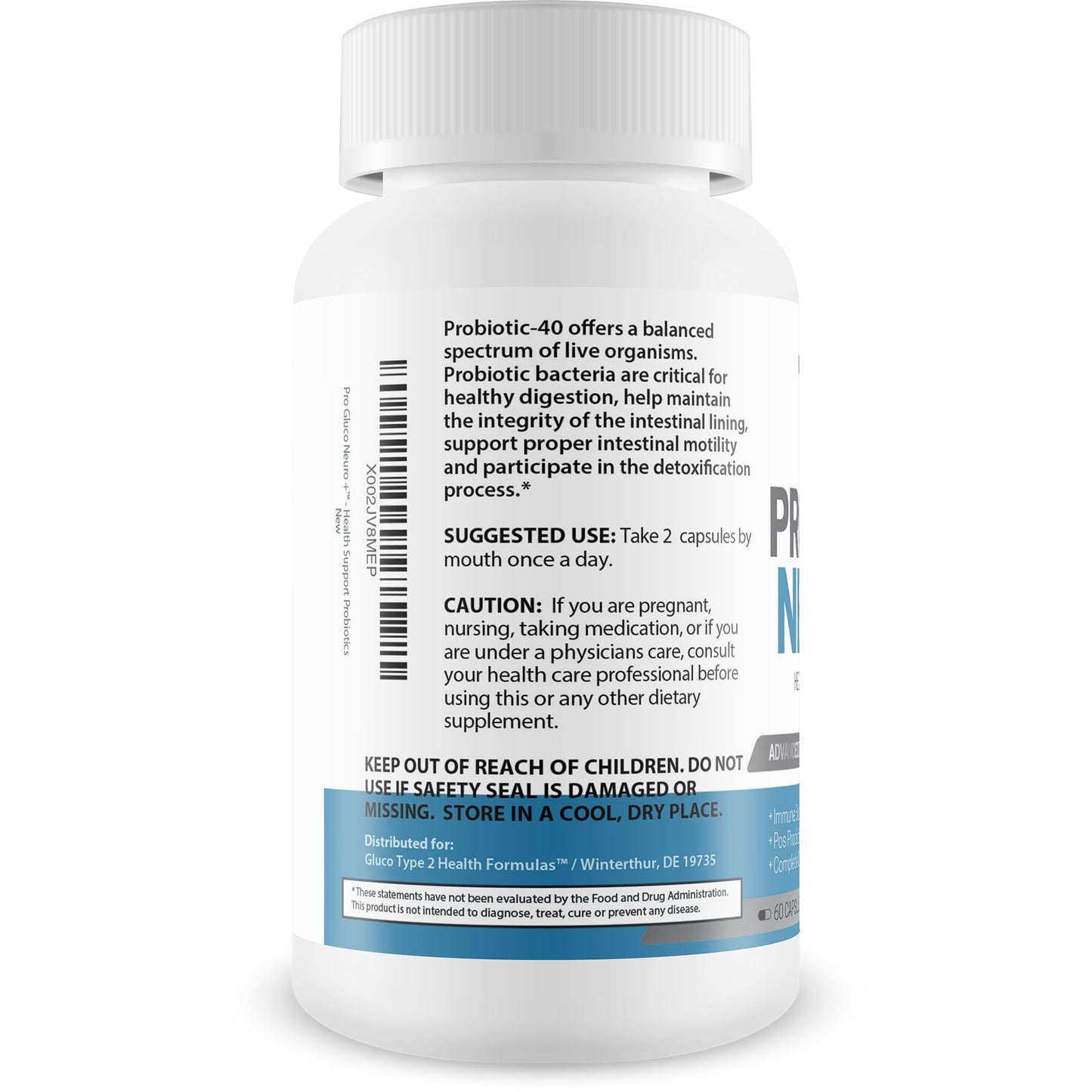 Unknown Pro Gluco Neuro + Probiotic Health Support Capsule 1 Count