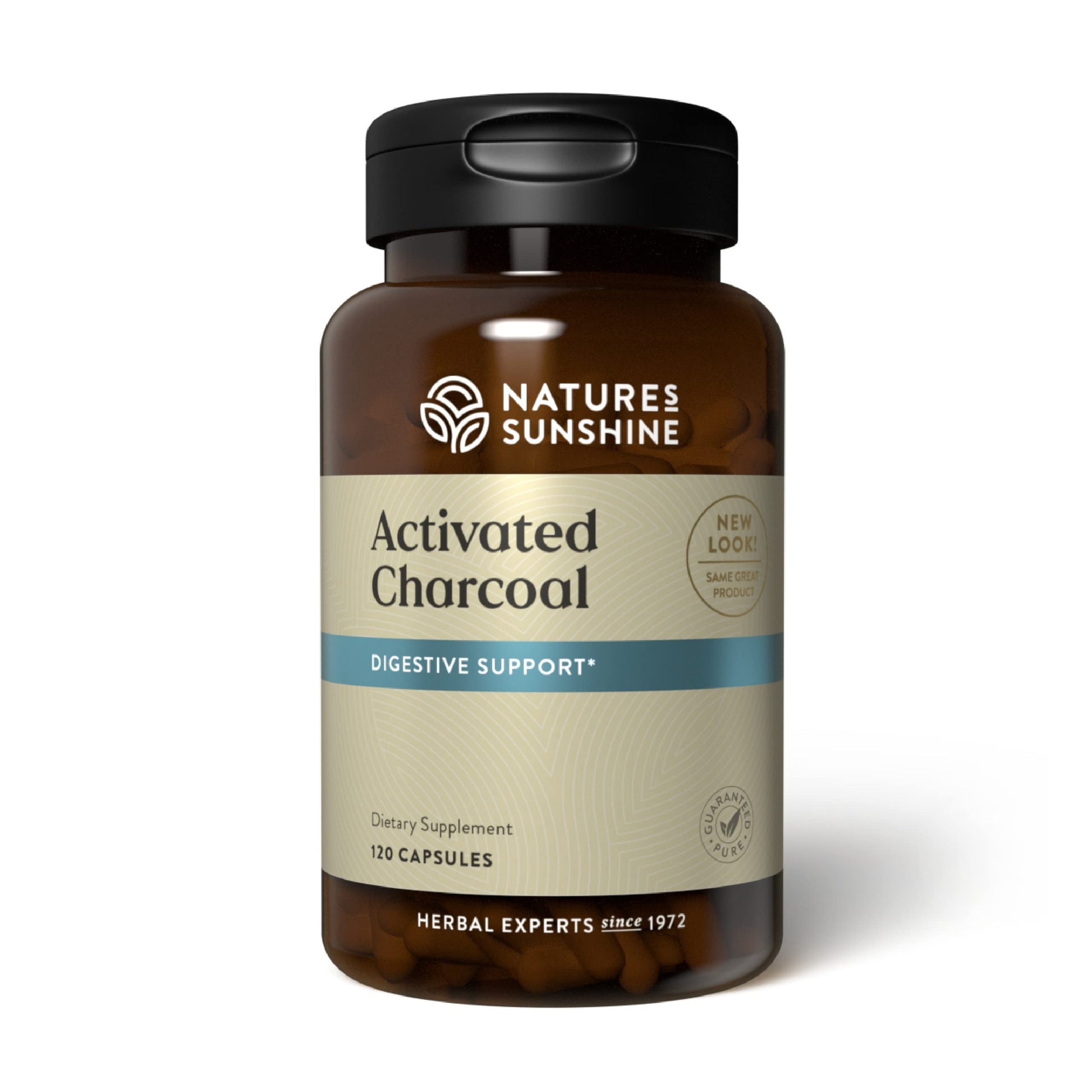 Nature's Sunshine Activated Charcoal Capsules 120 Count