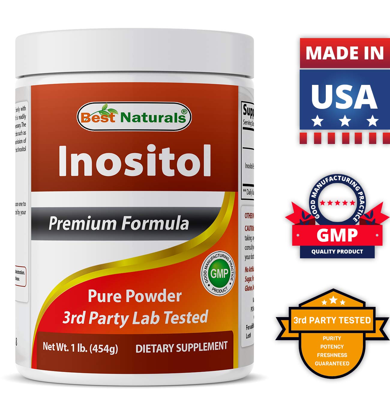 Best Naturals Inositol Capsule, 180 Capsules