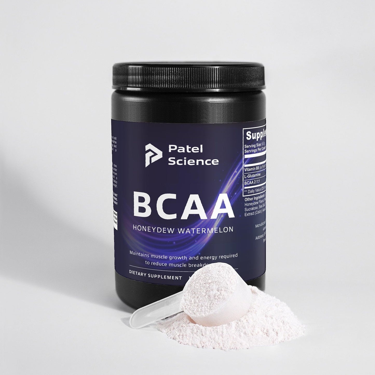 Patel Science BCAA Post Workout Powder (Honeydew/Watermelon) 1