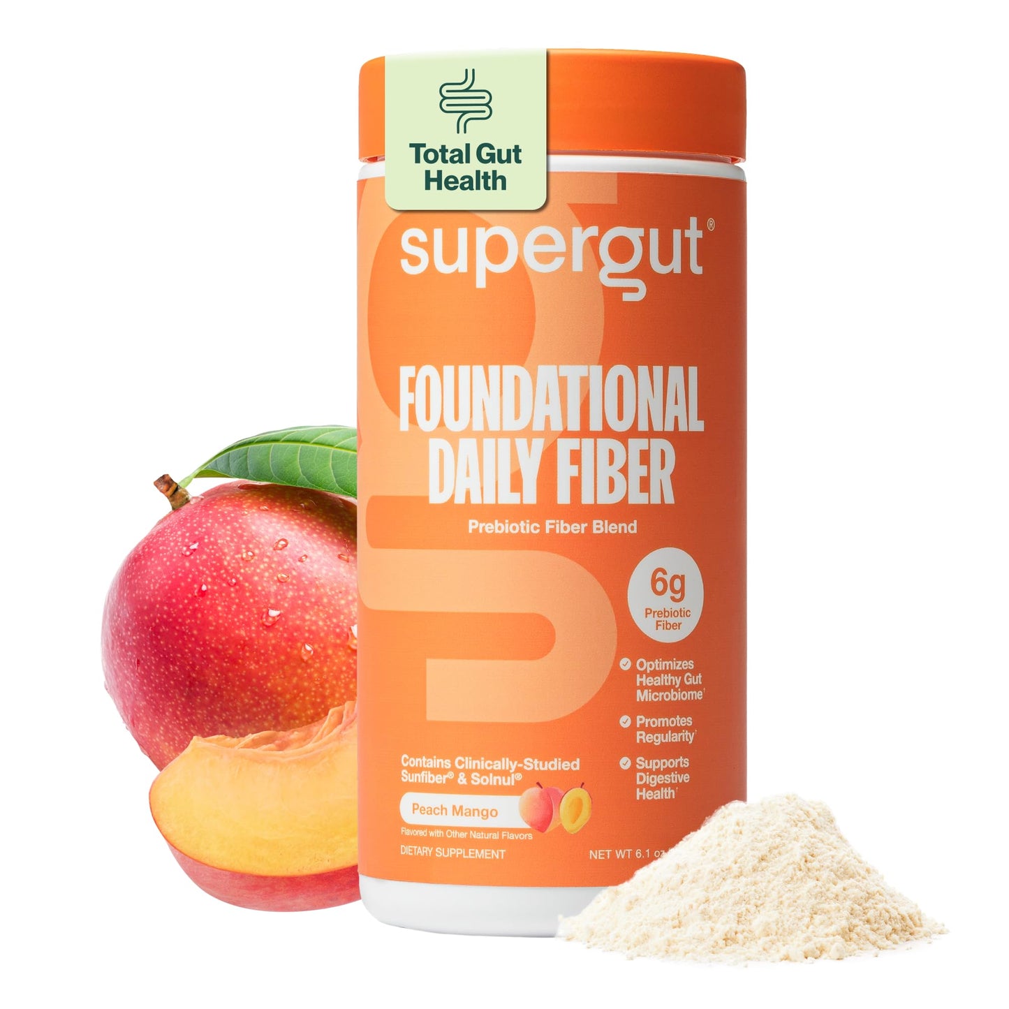 Supergut Foundational Daily Fiber Powder, 6.1 Ounces