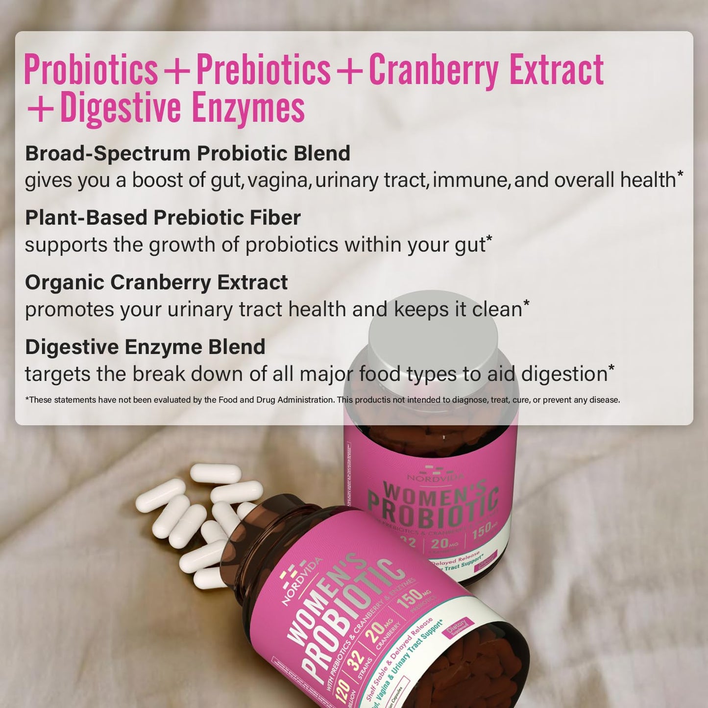 Nordvida Women's Probiotic Capsule, 30 Count