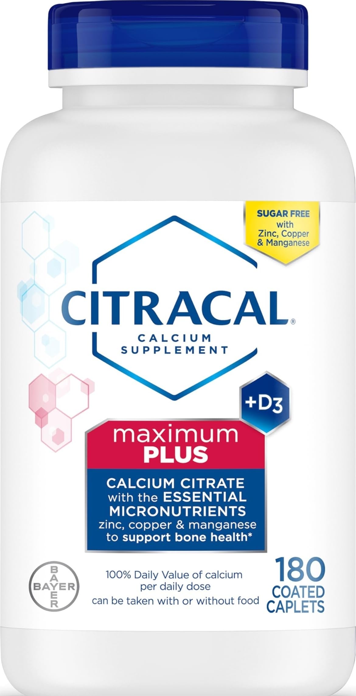 CITRACAL Maximum Plus Calcium Supplement Tablets 180 Count