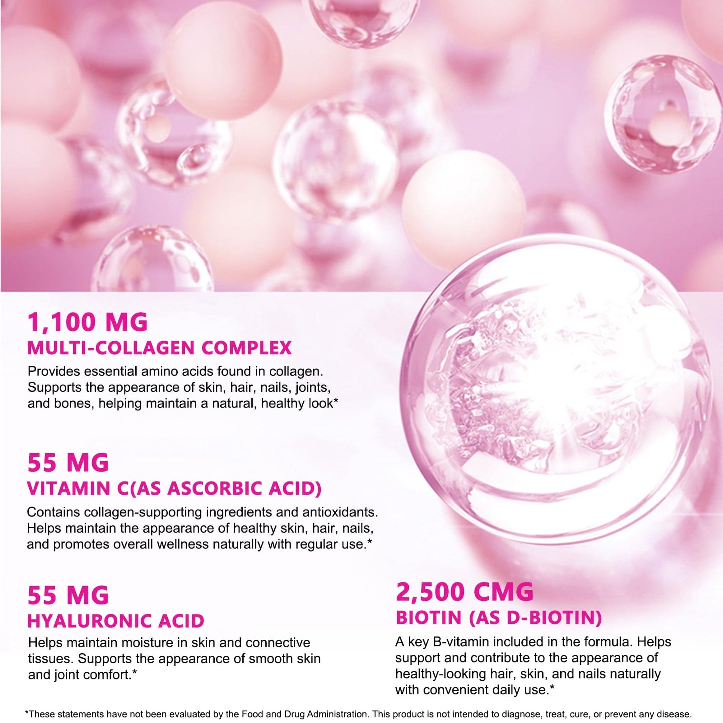 KITNOBLIS Collagen Capsules 240 Count